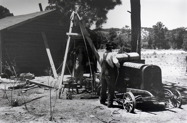 Farmer and Wife Drilling a Water Well - Pie Town, NM, 1939